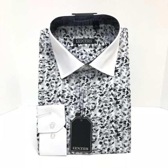 Luxton Other - Men's Luxton Black Gray White Fashion Shirt New